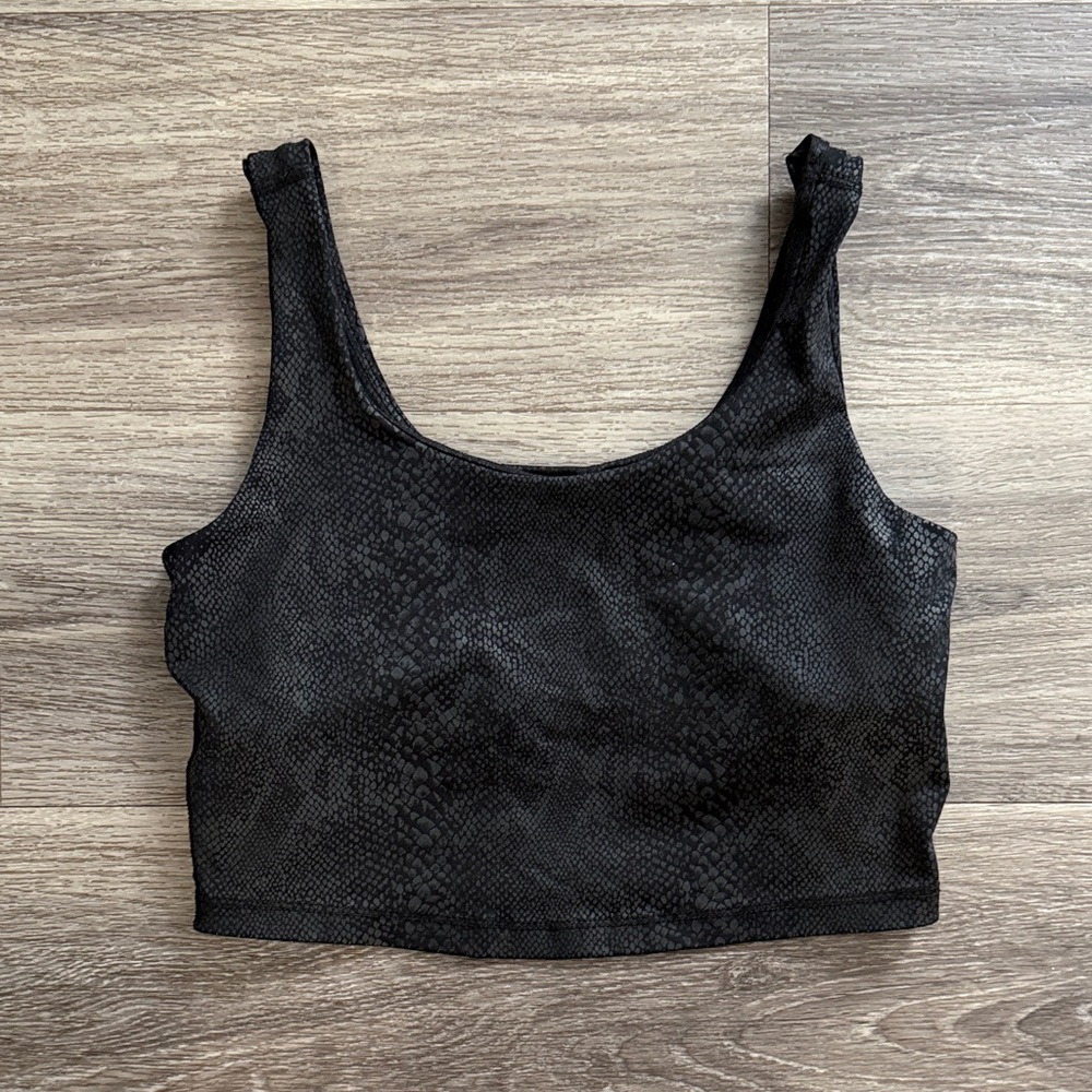 Beyond Yoga Black Snake Print Tank Top